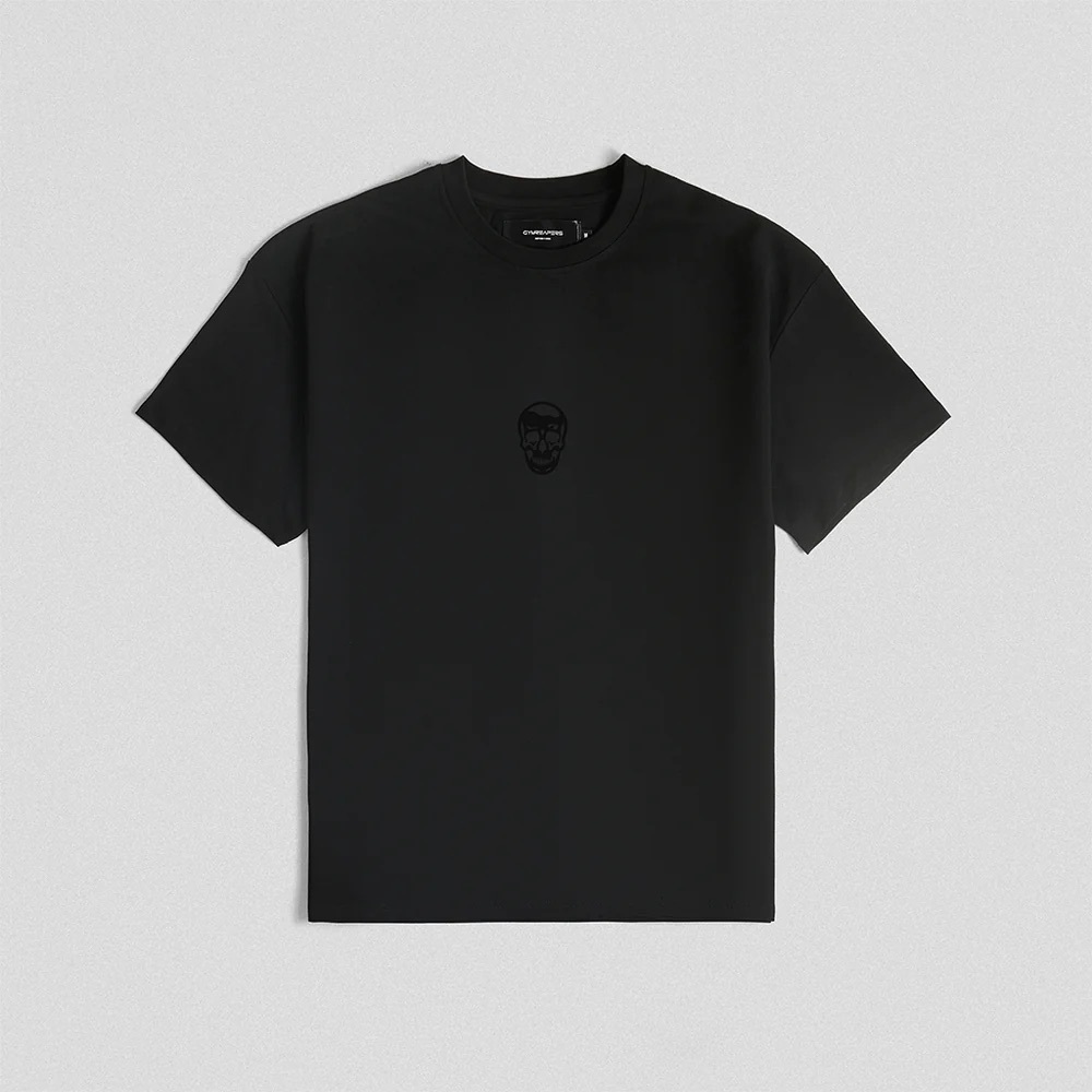 GymReapers SKULL TEE - BLACK/BLACK